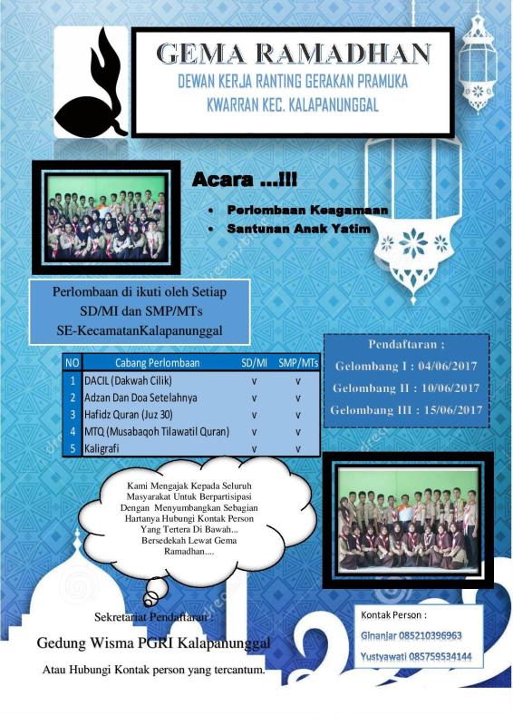 Gema Ramdhan Kwartir Ranting Kalapanunggal
