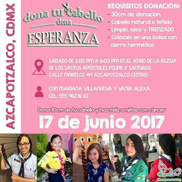 Dona tu cabello, dona esperanza 2017 AZCAPOTZALCO
