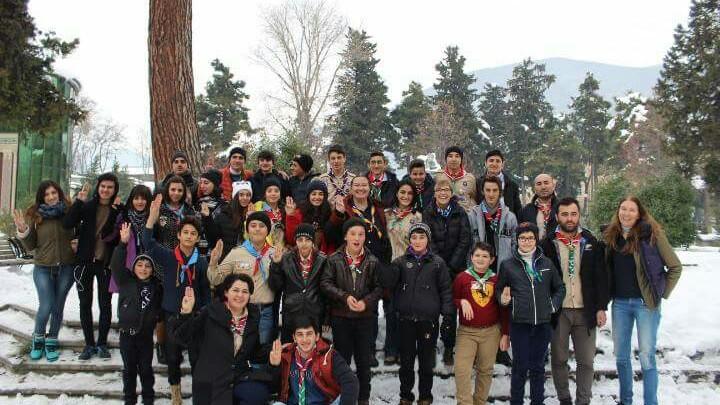 "World Association of Girl Guides and Girls Scouts  (WAGGGS) have met with the members of the Shaki Scout Group 