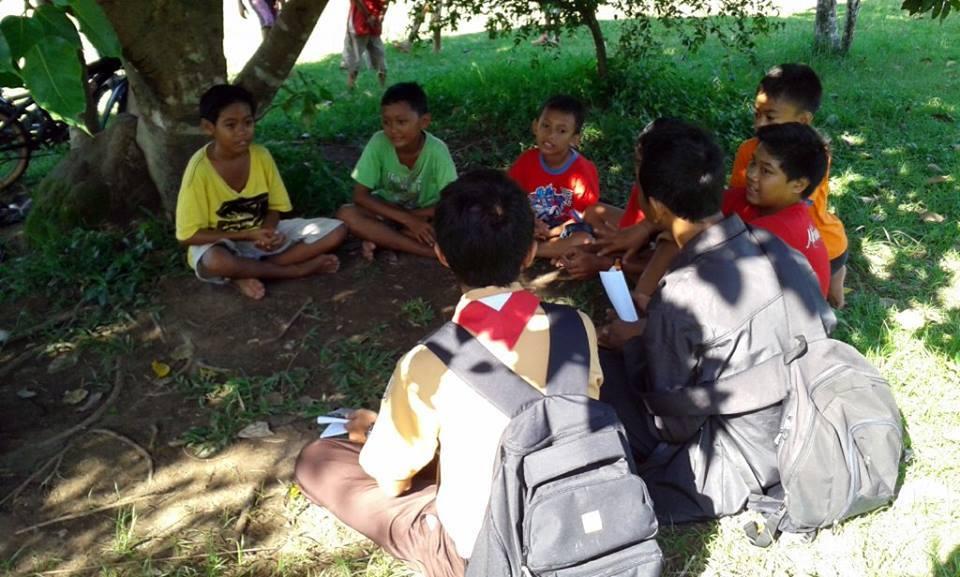 Study Together with child at Puputan park, So Excited ! :)