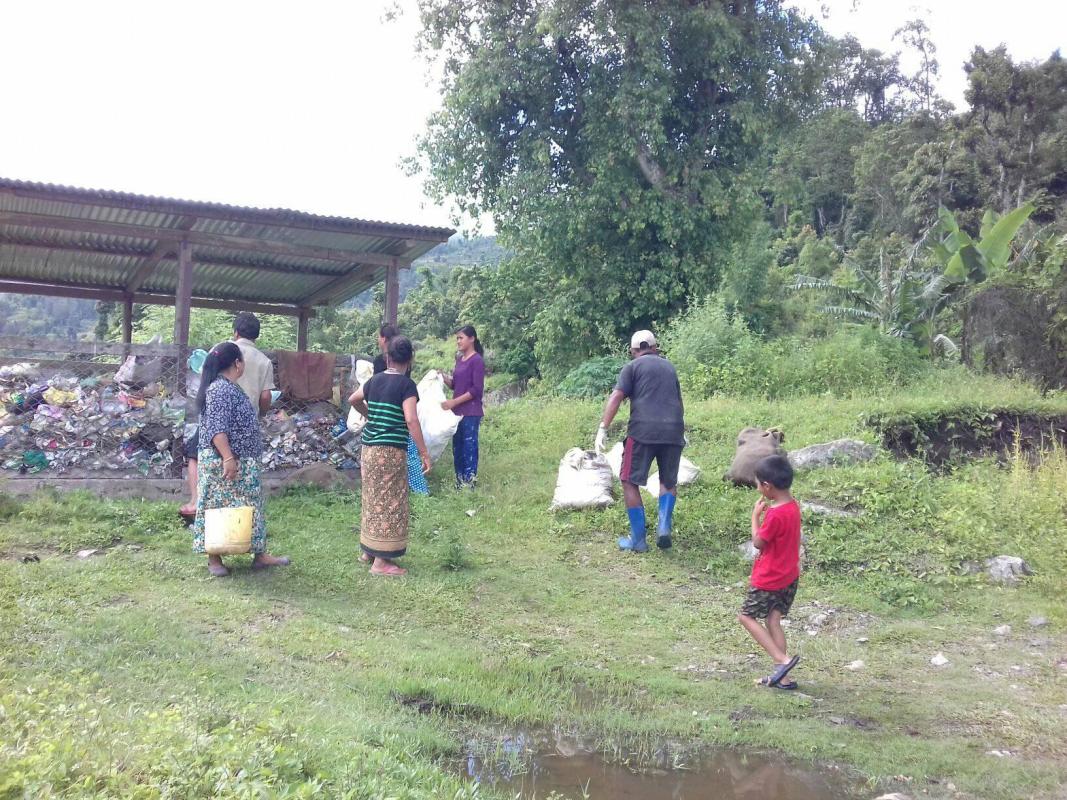 Cleaning Campaign  at Hindu Temple