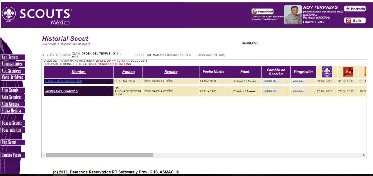 Sistema de Administración Scout (Provincia Chihuahua Sur)