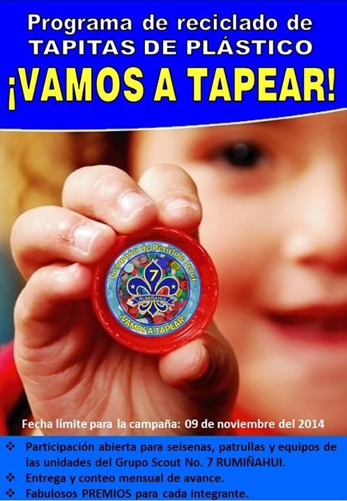 Campaña de Recolección de tapas plásticas VAMOS A TAPEAR