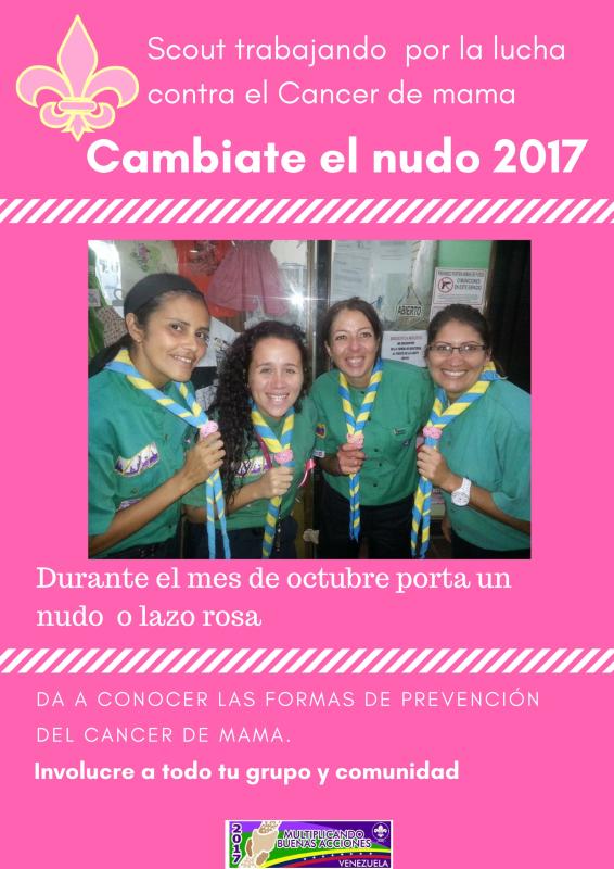 Cambiate el nudo por la lucha contra el cancer de mama  / Changing the knot