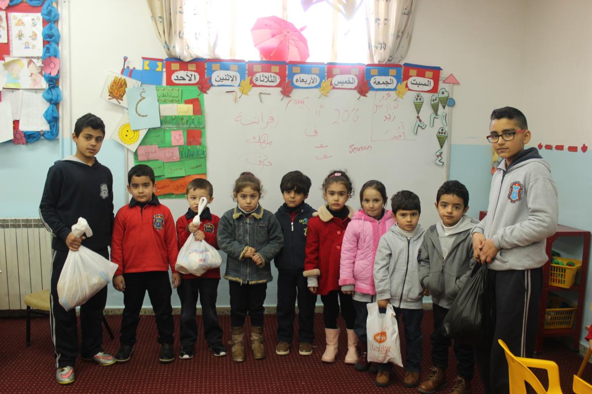 The donation campaign for needy families