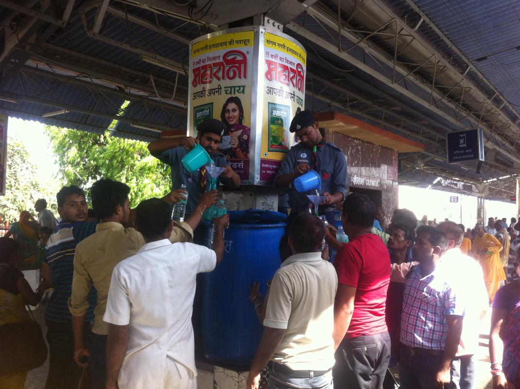 water service on railway station 1may - 5june 2015