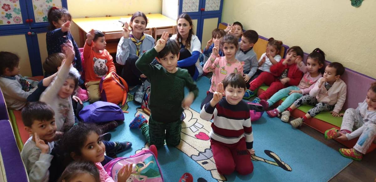 Volunteer service at KINDERGARTEN