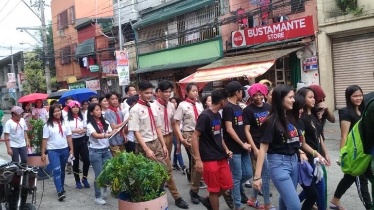 SWA Entry of Caloocan High School Senior Scouts