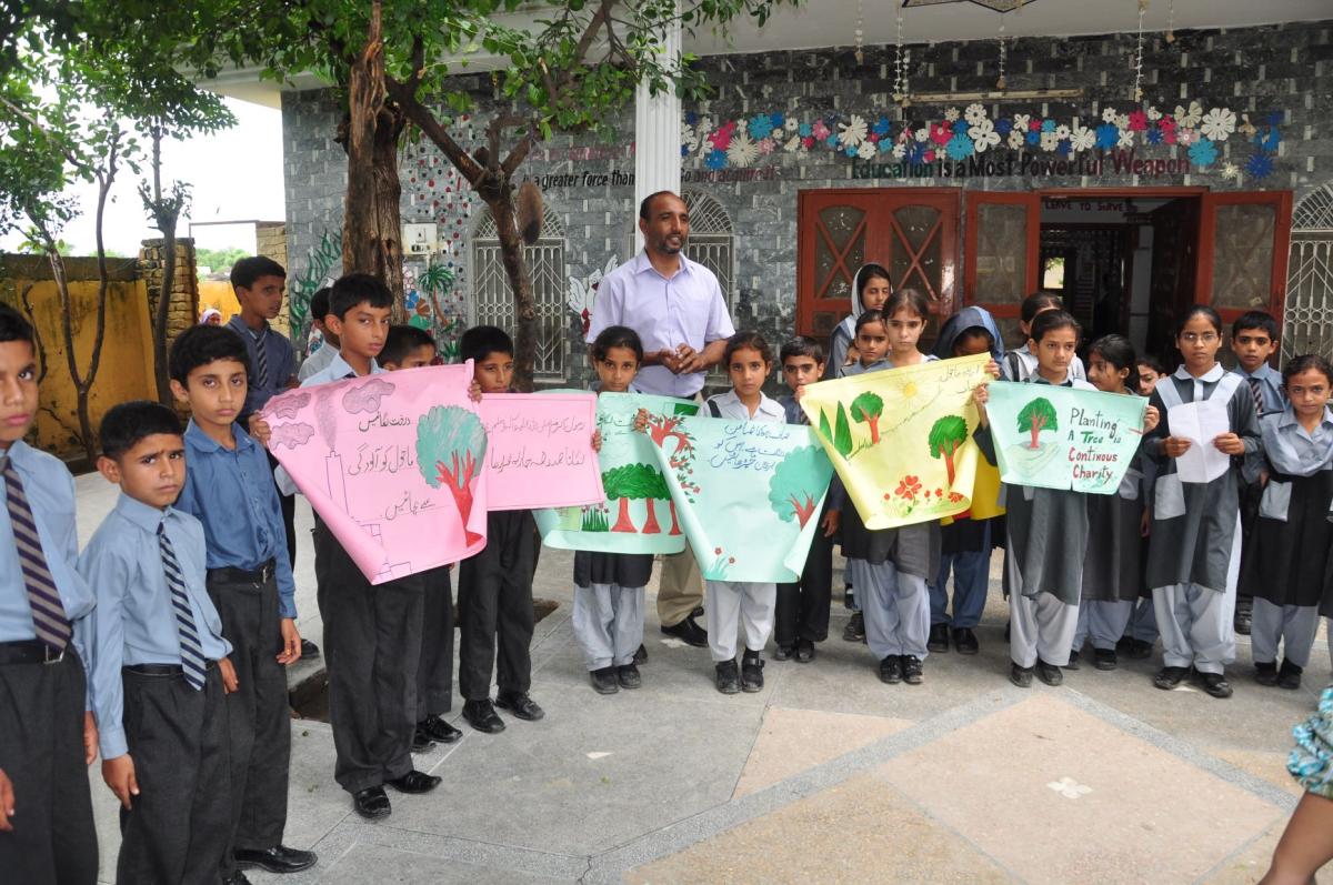 Save environment by plantation 