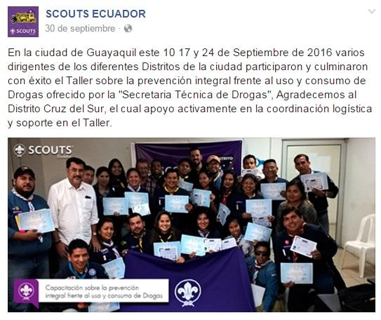 Capacitación sobre la  Prevención Integral  Sobre el uso y consumo de Drogas " Plan Piloto a nivel Nacional  "