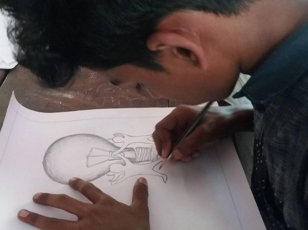 Conducting painting and poster designing