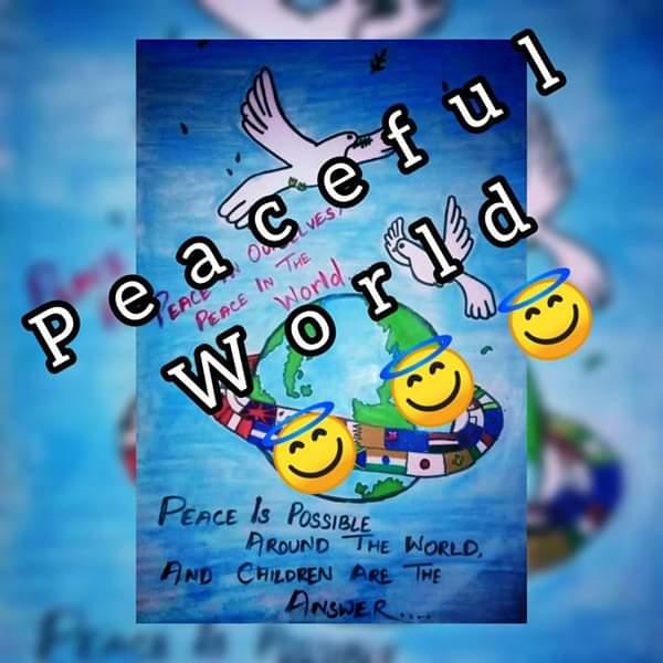 Udaan- wings of hope the challenge no. 1 world peace is possible. In this challenge i Draw a picture the future of peace world I want to see. 