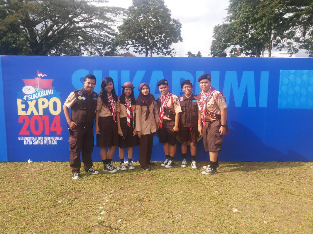 Pramuka Garuda dalam acara SUKABUMI EXPO YANG KE-4