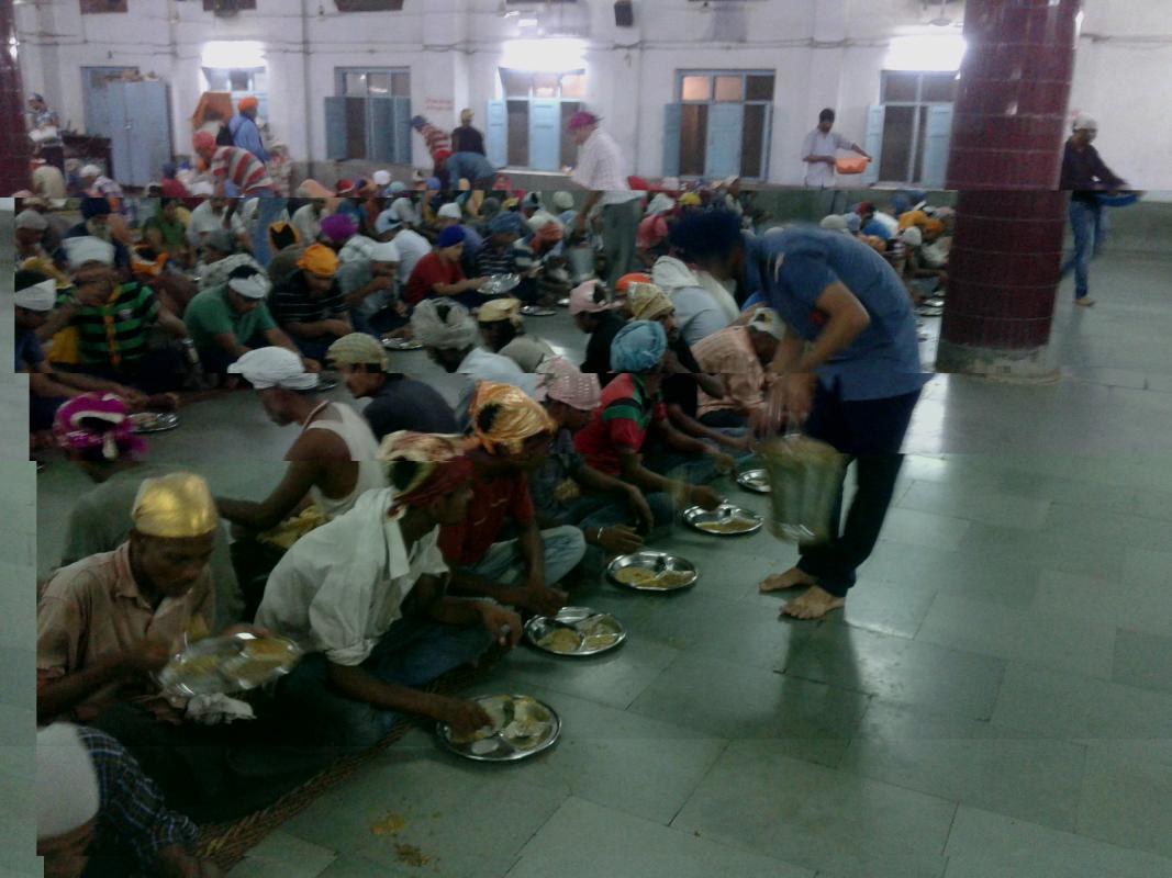 SERVICE IN GURUDWARA