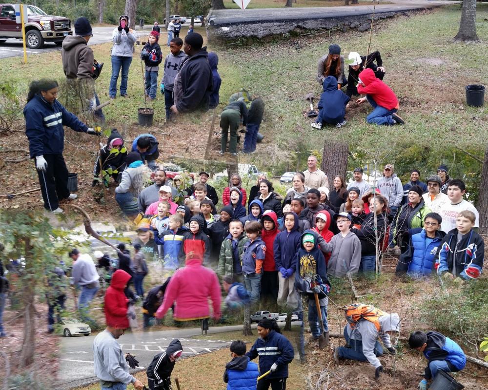 Tree Planting Party From Pack 331 Iron Horse District Sam Houston Area Council