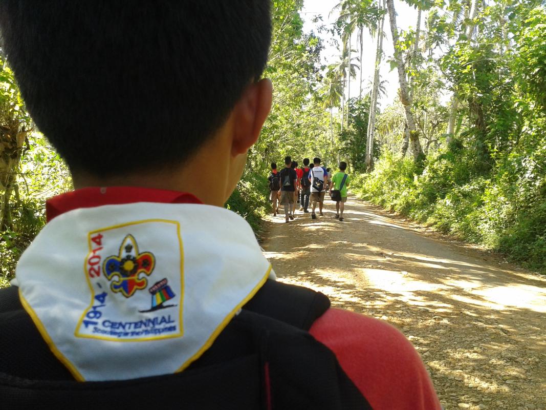 ANHS BSP-HIKING & CASSAVA PLANTING