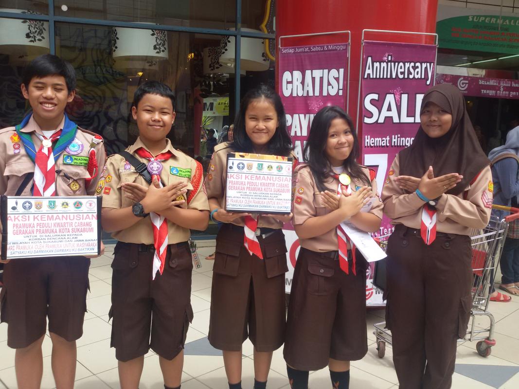 Aksi Kemanusiaan untuk membantu korban bencana 