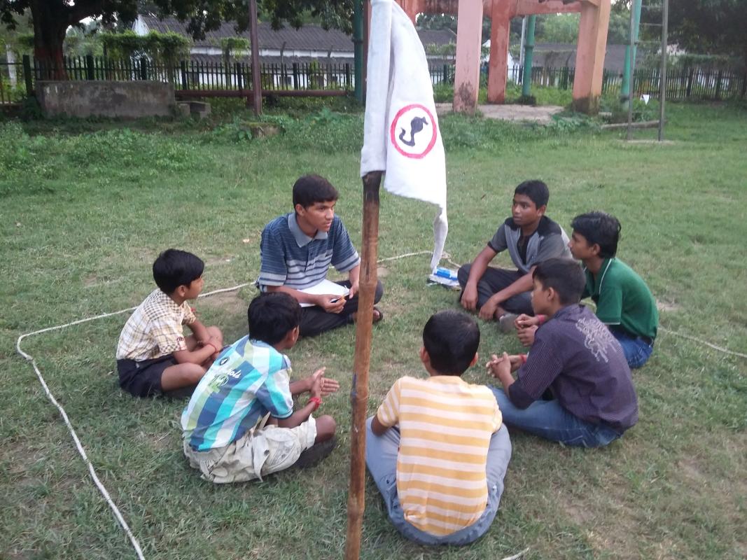 Patrol Meeting at Officers' Colony Group