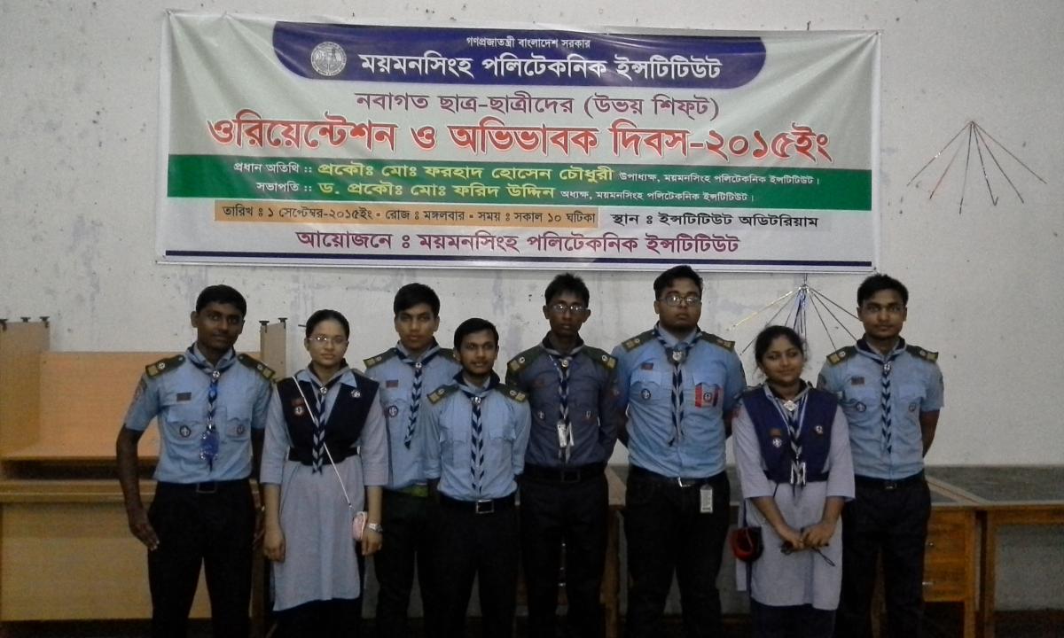 Service at orientation & Parents Day 2015