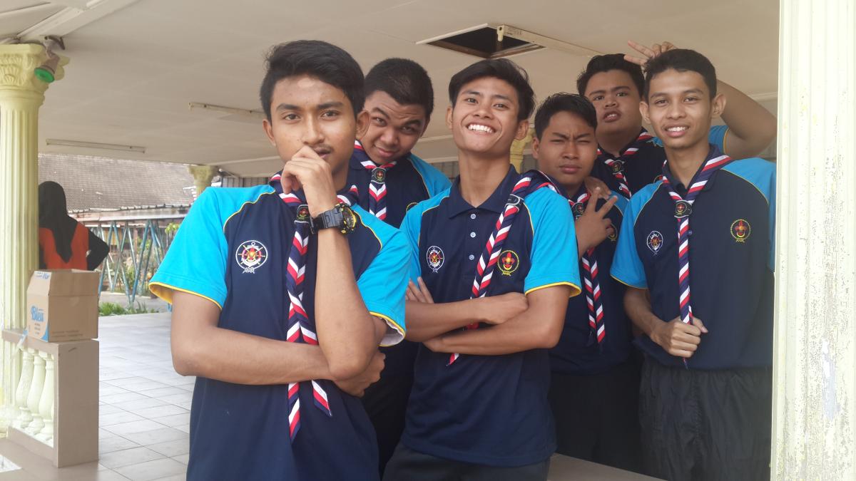 Menjadi Krew senamrobik Pengakap Kelana sempena Hari Sukan Negara