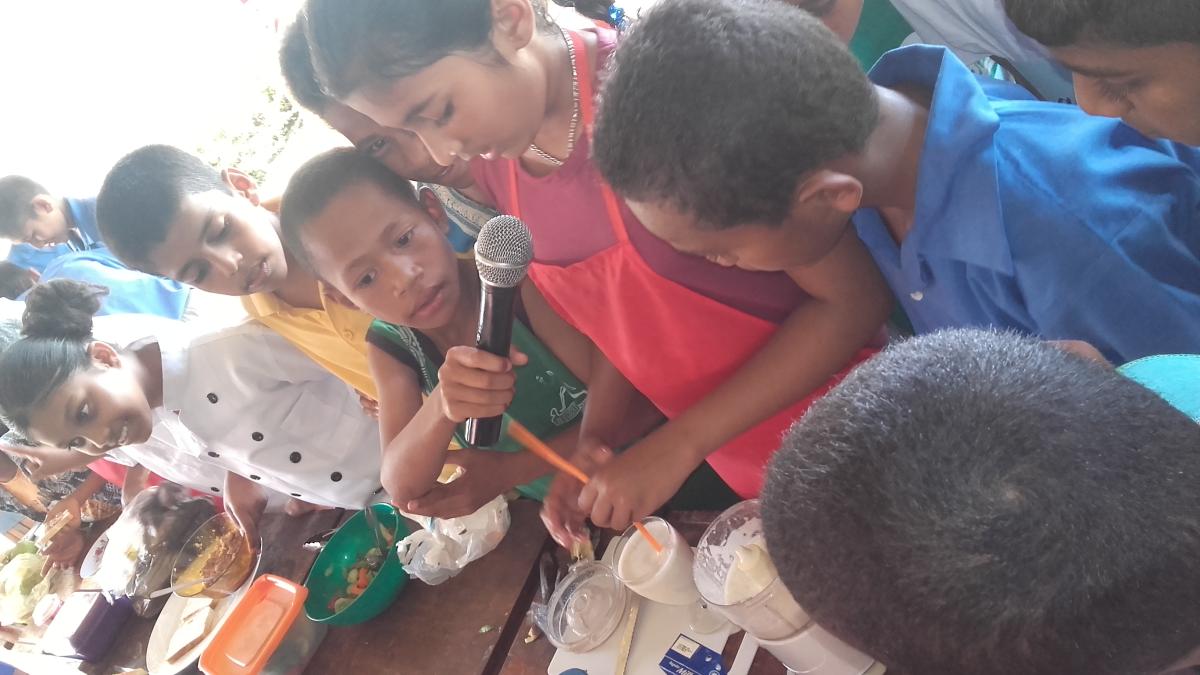 healthy foods at Drasa primary school