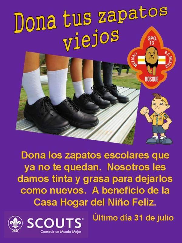 Dona tus zapatos viejos 2017