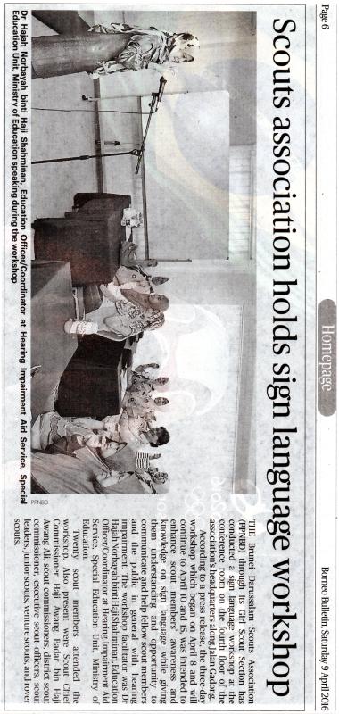 Sign laguage workshop