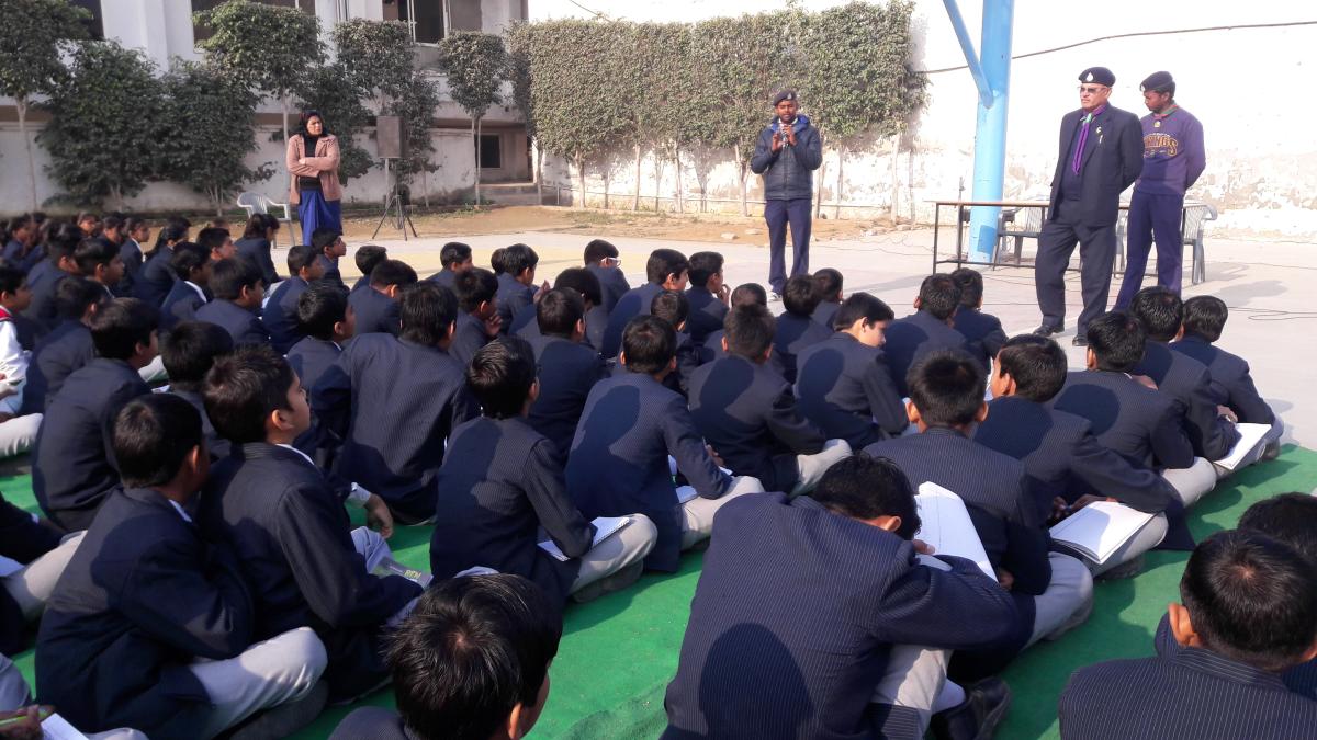 तम्बू निर्माण प्रातियोगिता 