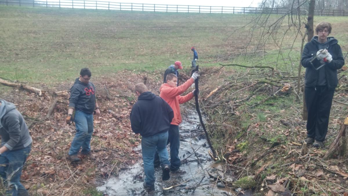 Troop 165 Spill water creek clean up