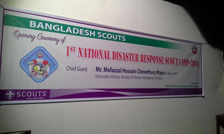 National Disester Responce Scout Camp, Bangladesh Scouts