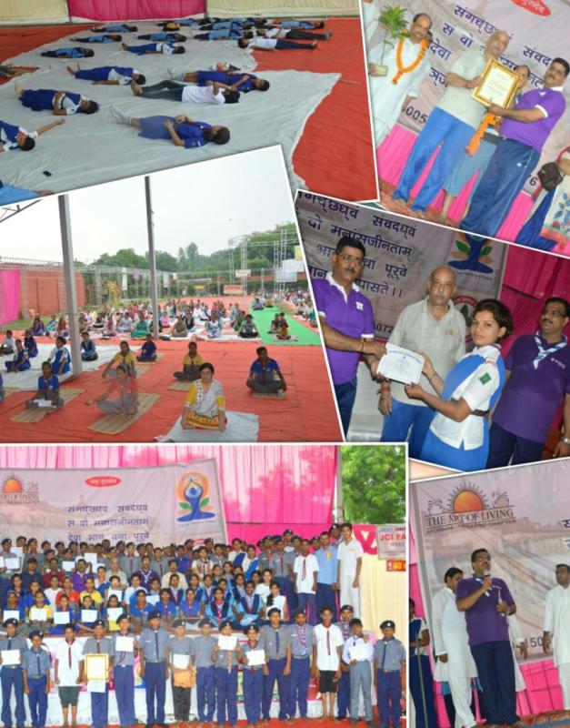 Clebration of international yoga day
