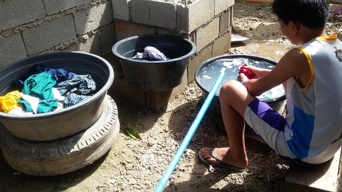 Washing  clothes
