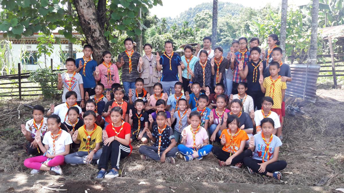 Community Service at Kencholing, ECR