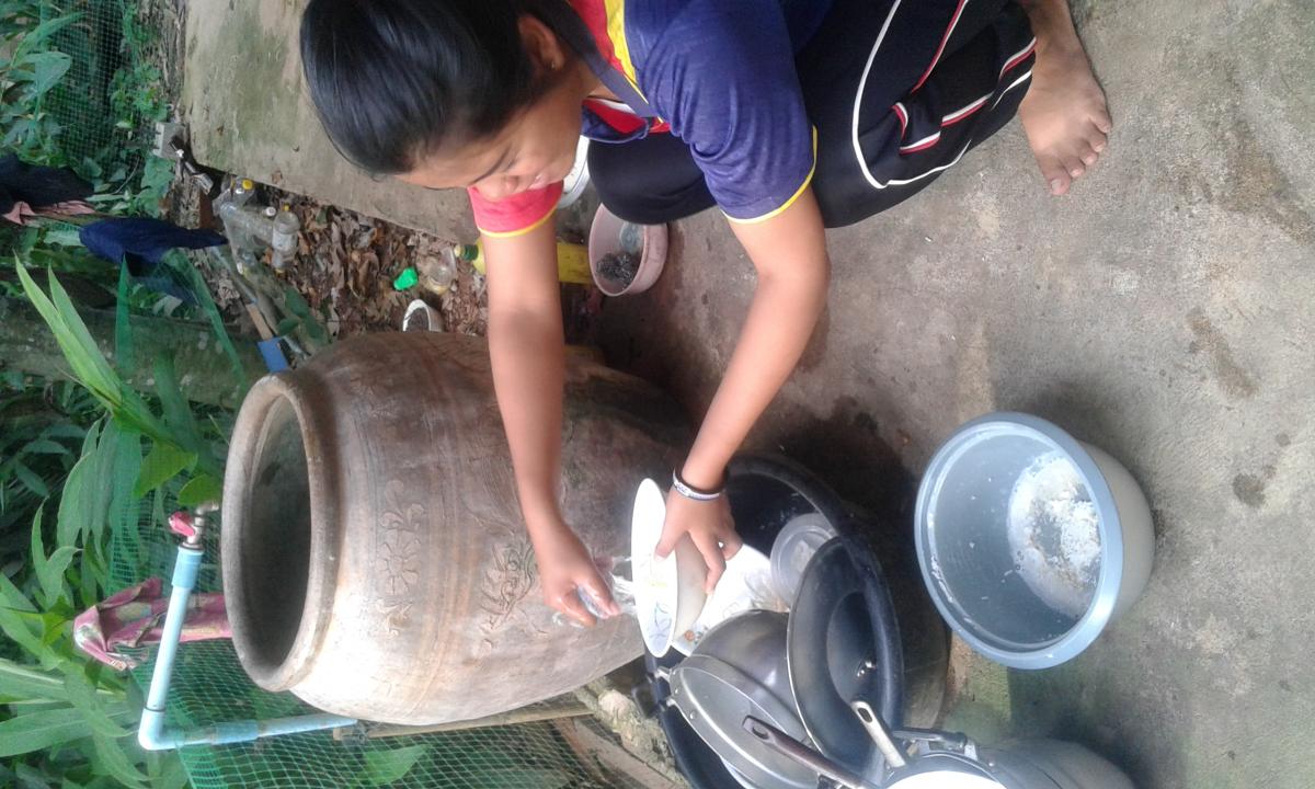 การทำความสะอาดบ้านเรือน