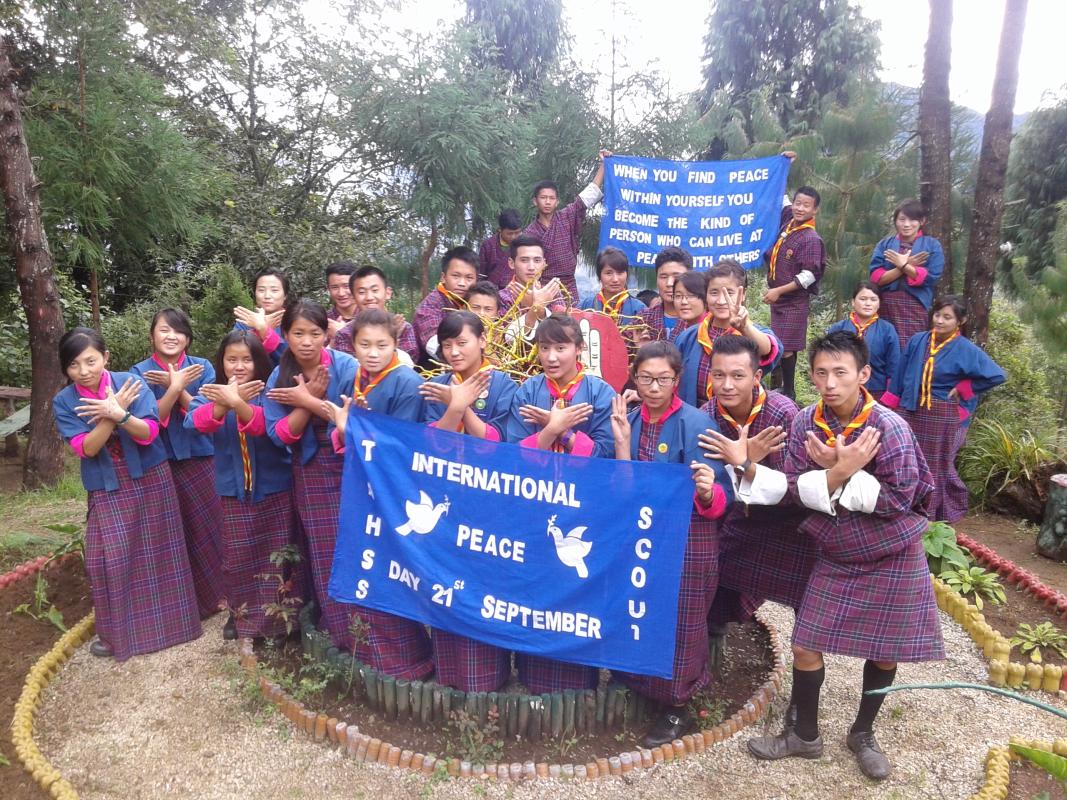 Tashitsean Scouts celebrated international peace day