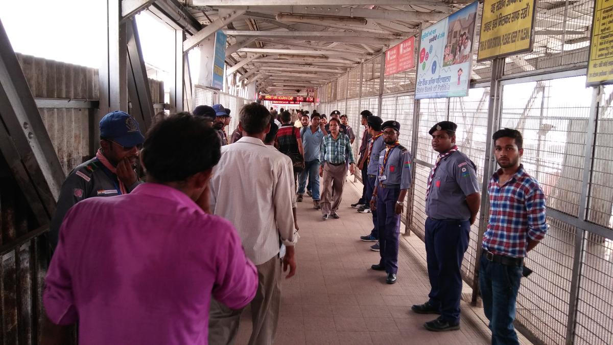 Service in political rally....