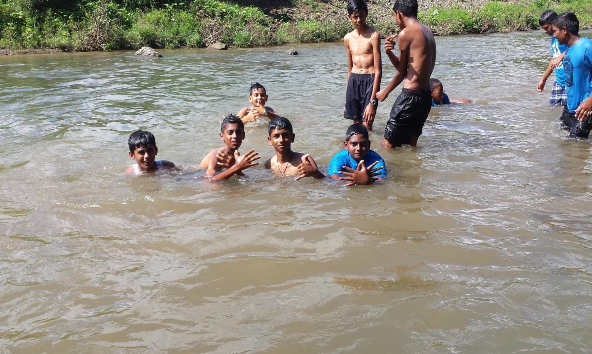 River Activity with Peace
