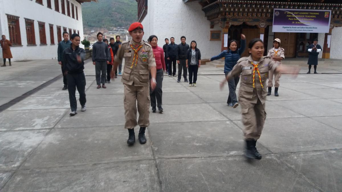Drill for BULT Course at Paro college