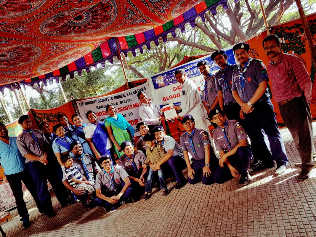 Blood donation and eye checkup Camp 