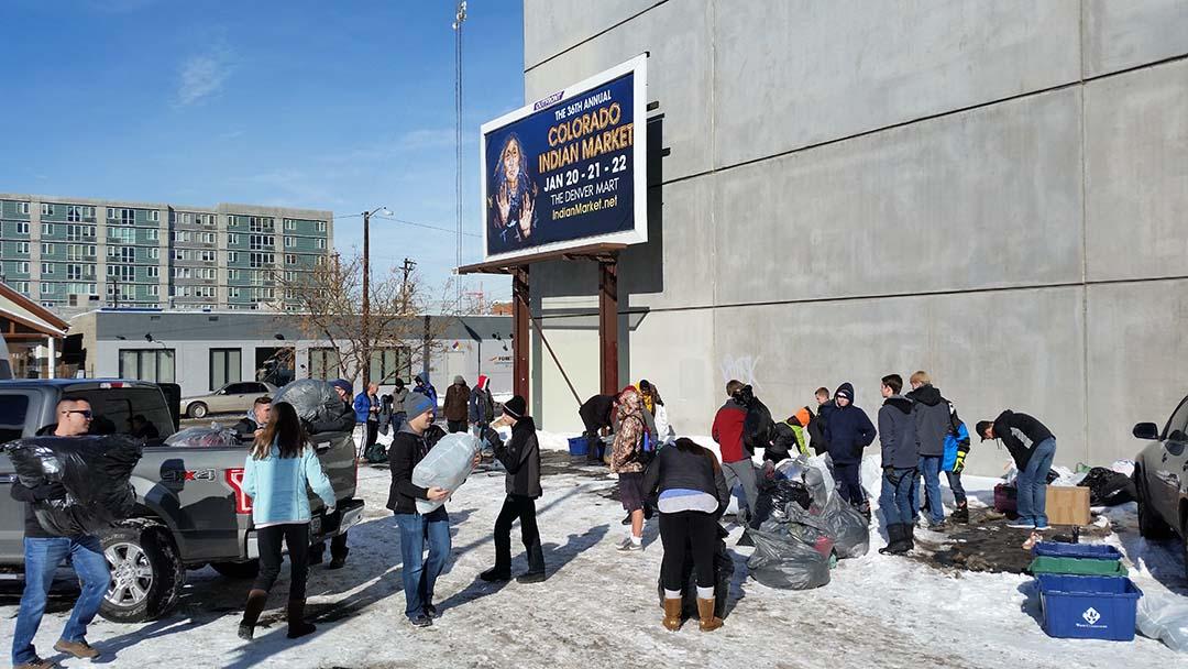 Clothing for the homeless of Denver Colorado
