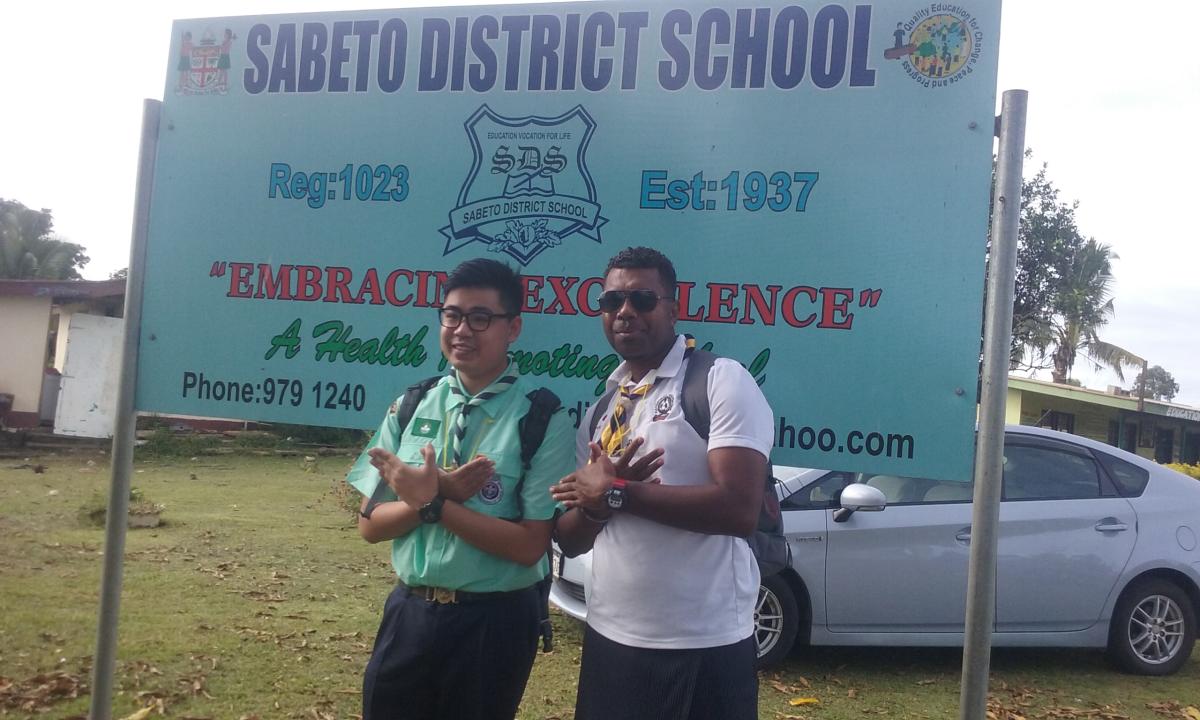 Scout Messengers of Peace Local Coordinators Shares Peace in Sabeto Village in Fiji