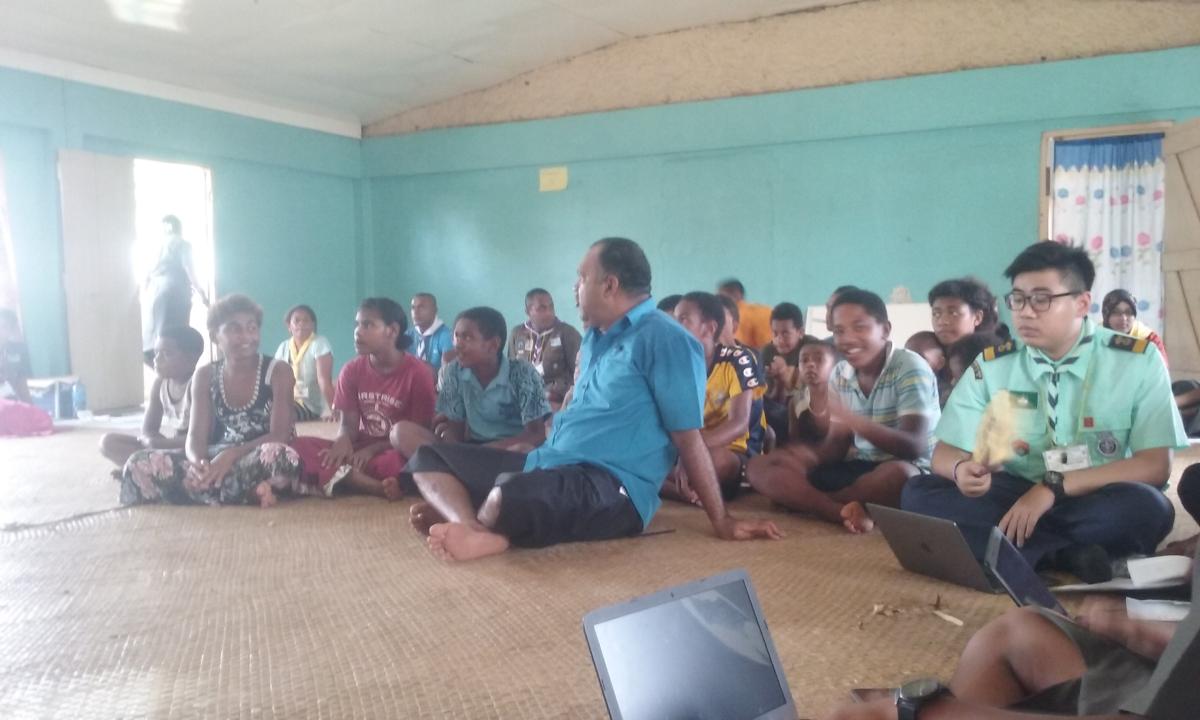 Scout Messengers of Peace Local Coordinators Shares Peace in Sabeto Village in Fiji