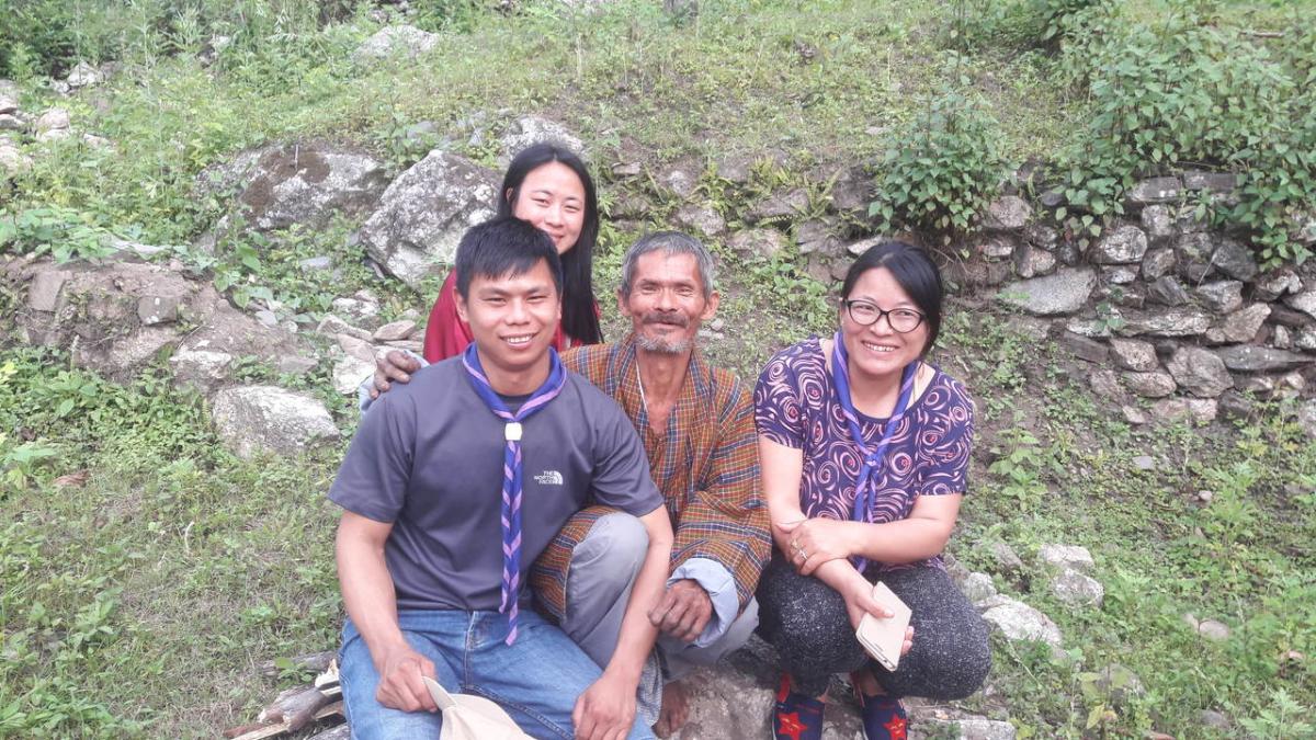 Community Based Scouting, Damphu Renders Basic Amentities to Disabled Man