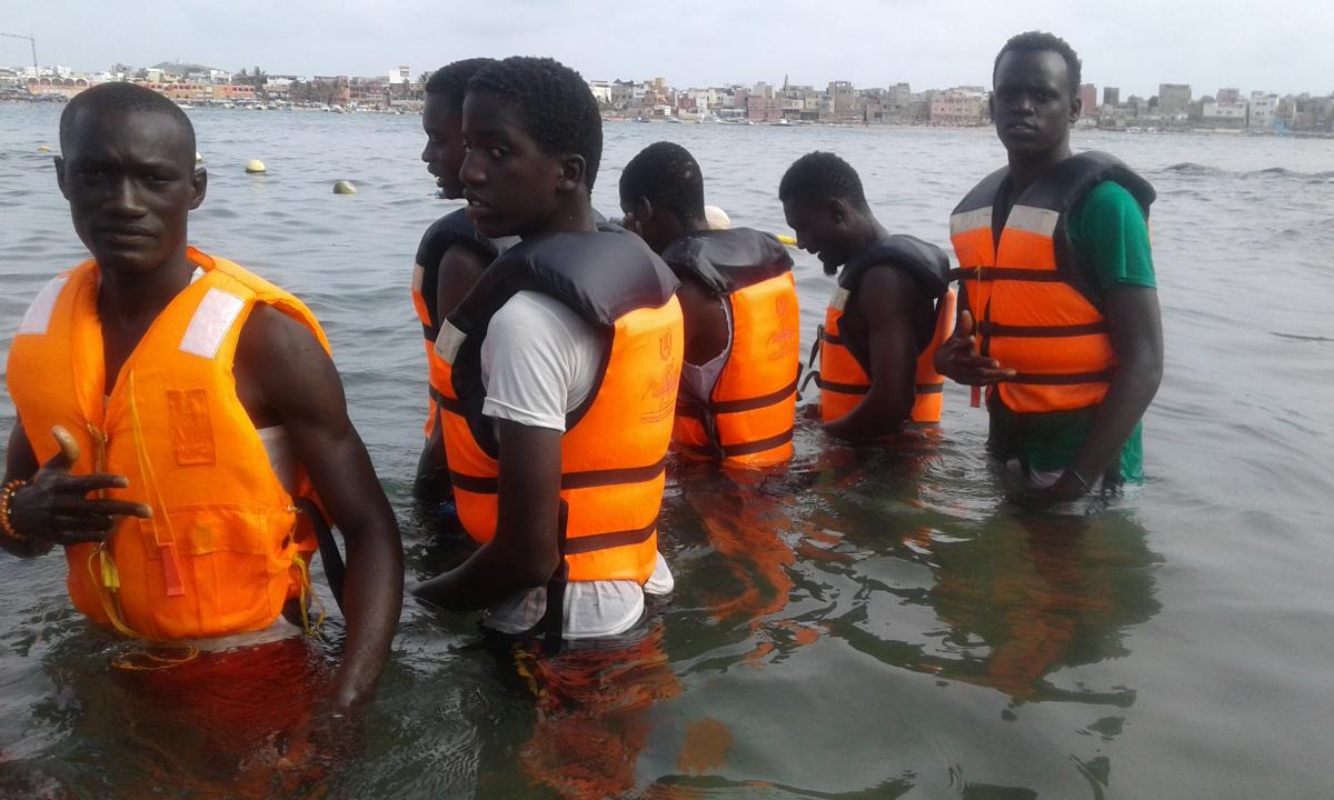 Projet badge de bois "Camps Nautiques"