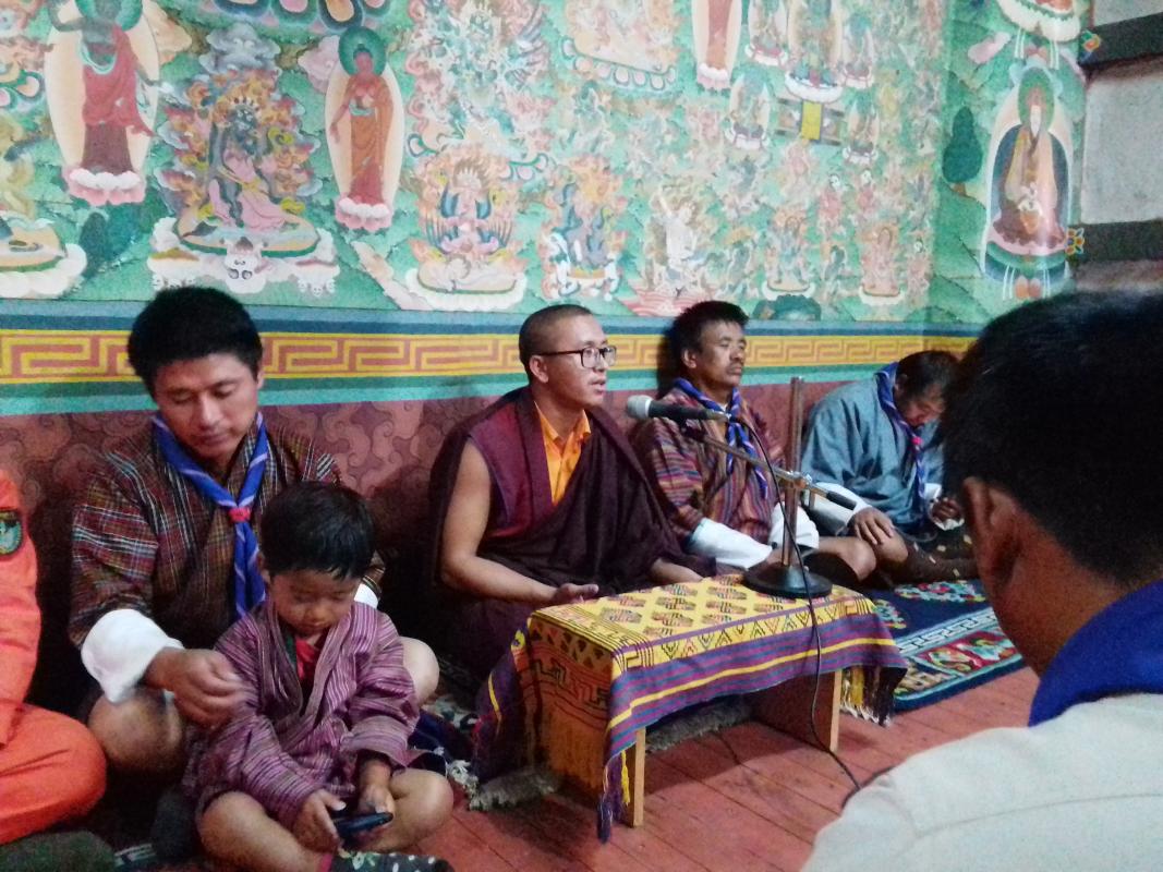 Spiritual retreat camp for Nachung scouts