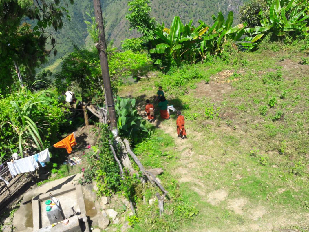 Cleaning campaign in two villages (Melongkhar and Chema Village)