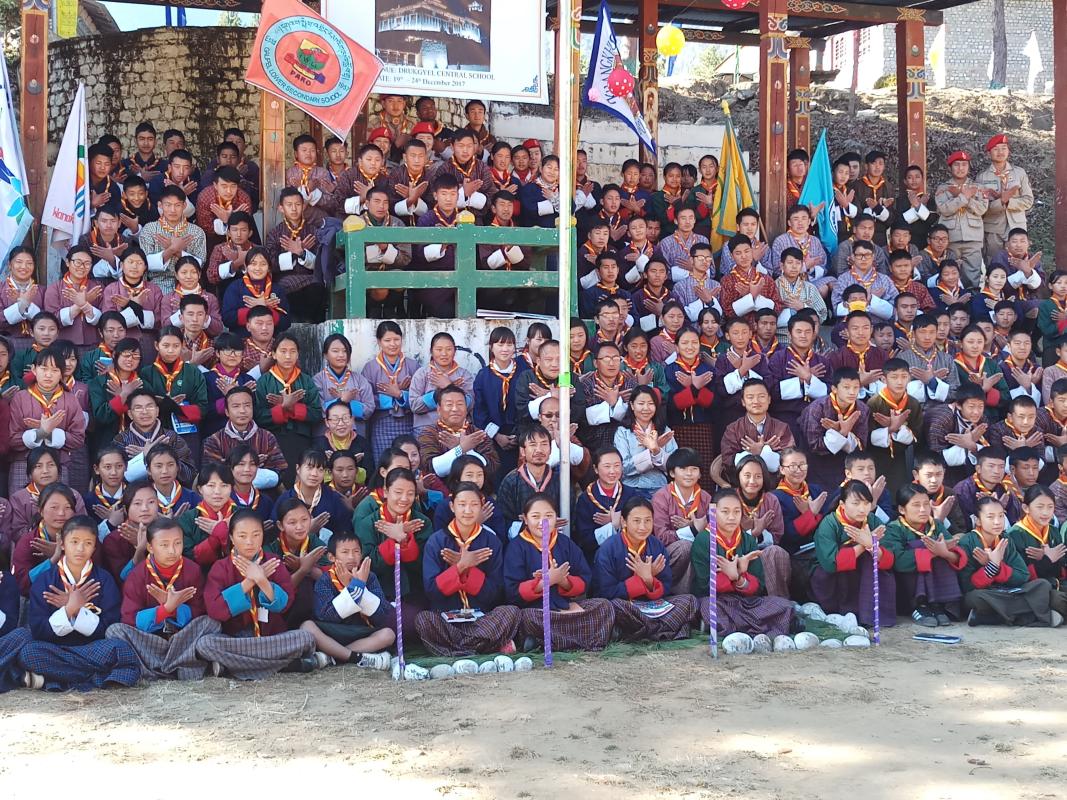 Dzongkhag Nazhoen Scouts Camp at Drukgyel 