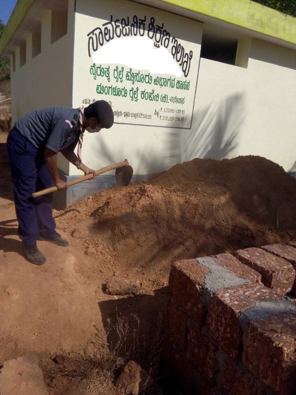 Community development at ashram school, Saja,Puttur.