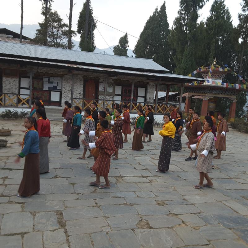 Scout dance practic
