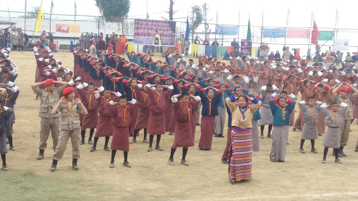Aerobic And MoP Dance for the  National Scouts Day